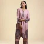 Black printed russian silk pakistani kurthi-toyoustores