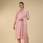 Floral Embroided Soft-Silk Salwar Set