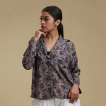 French voile printed shirt - toyoustores