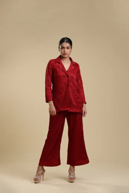 Ladybug Red Lace Blazer (Co-ords)
