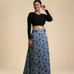 french viole printed skirt (co ords)-toyoustores