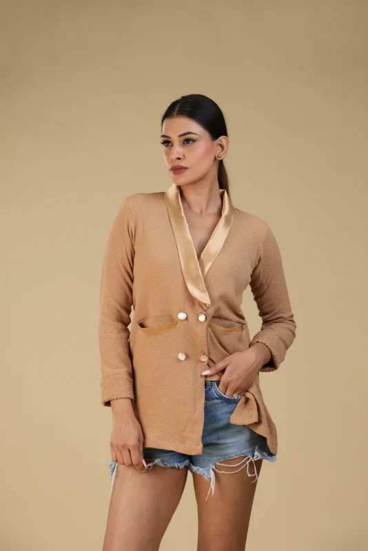 Satin Collared Blazer
