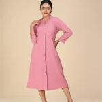 Pastel Pink Office Wear - Dress -toyoustores