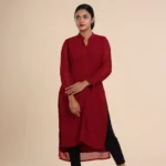 Pin tucked slitted kurthi-toyoustores