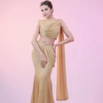 Draped Cowl Neck Fish Cut Set