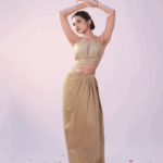 Golden-Draped-skirt