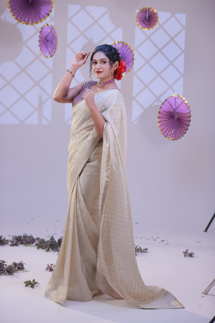 Designer Tissue Saree - Image 1